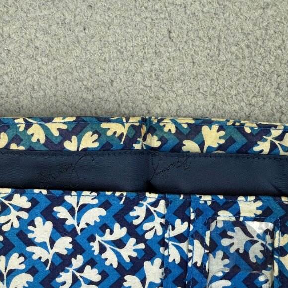Vera Bradley Wallet Trifold Blue Floral 5.5" x 4" Credit Card Holder Snap Zipper - Picture 10 of 12